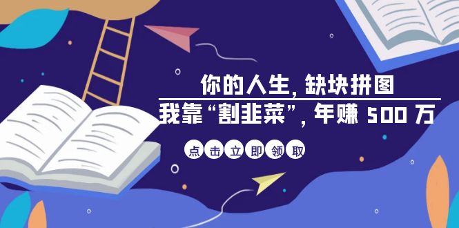 某高赞电子书《你的 人生，缺块 拼图——我靠“割韭菜”，年赚 500 万》-满月文化项目库