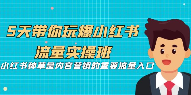 5天带你玩爆小红书流量实操班，小红书种草是内容营销的重要流量入口-满月文化项目库