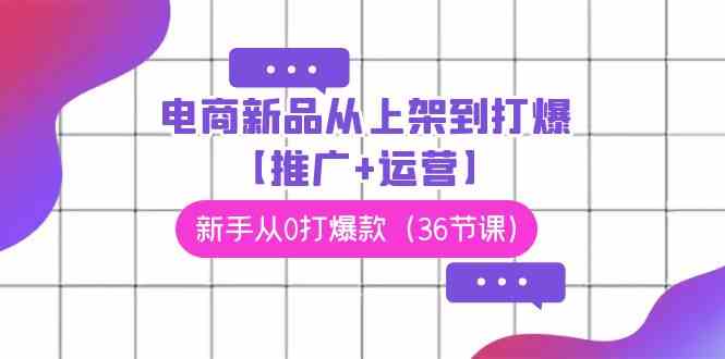 电商 新品从上架到打爆【推广+运营】，新手从0打爆款（36节课）-满月文化项目库