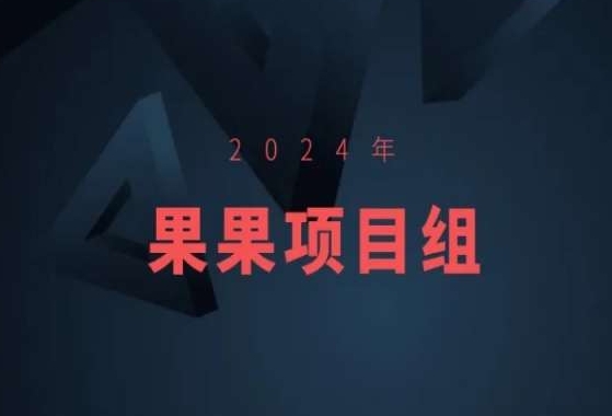 2024年果果项目组项目合集-果果最新项目-满月文化项目库