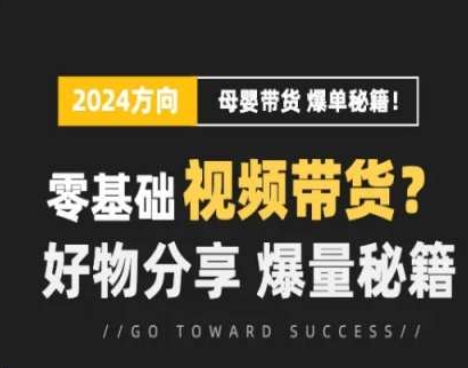 短视频母婴赛道实操流量训练营，零基础视频带货，好物分享，爆量秘籍-满月文化项目库