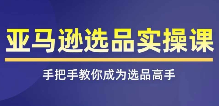 亚马逊选品实操课程，快速掌握亚马逊选品的技巧，覆盖亚马逊选品所有渠道-满月文化项目库