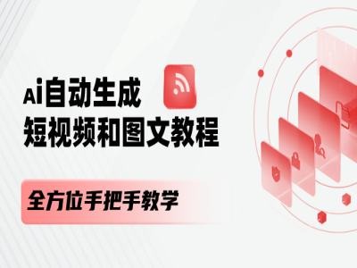 AI自动生成短视频和图文课程，全方位手把手教学-满月文化项目库