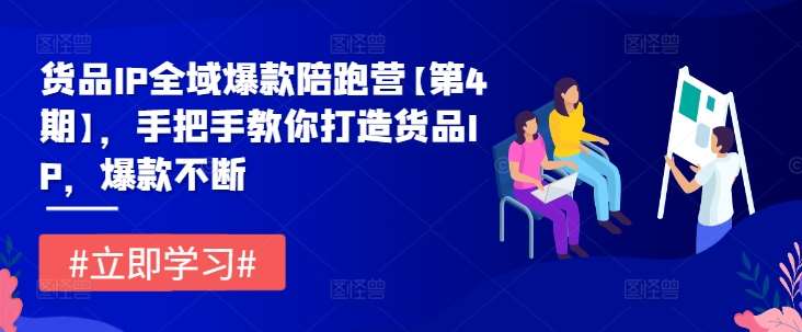 货品IP全域爆款陪跑营【第4期】，手把手教你打造货品IP，爆款不断-满月文化项目库