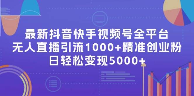 最新抖音快手视频号全平台无人直播引流1000+精准创业粉，日轻松变现5000+-满月文化项目库