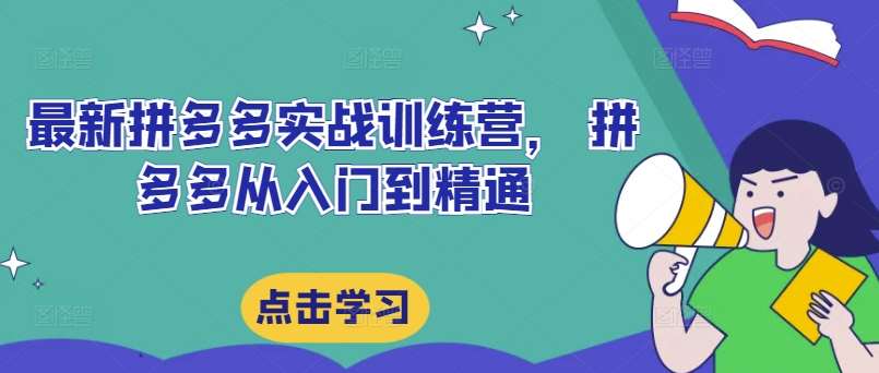 最新拼多多实战训练营， 拼多多从入门到精通-满月文化项目库