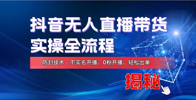 在线赚钱新途径：如何用抖音无人直播实现财务自由，全套实操流程，含…-满月文化项目库